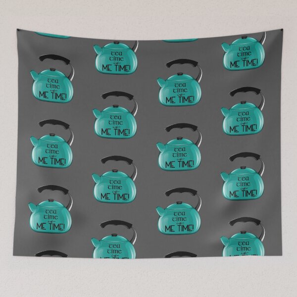 Item preview, Tea Time is ME TIME! (on Dk. Grey) designed and sold by PawsitiveMum3.