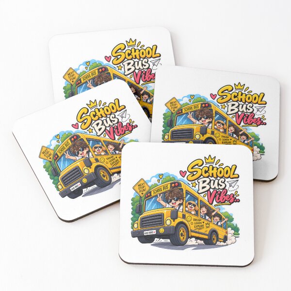 Item preview, School Bus Vibes Cute Student Sticker | Back to School & School Life designed and sold by Genzfirevibes.