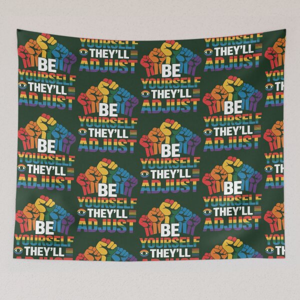 Item preview, Lgbt Pride Month Be Yourselfs They'Ll Adjust Rainbow 380 designed and sold by MynaWorld.