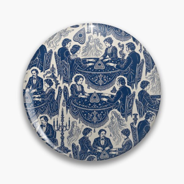 Item preview, Victorian Seance Toile Seamless Pattern | Ghost Aesthetic Repeat Design designed and sold by StickyGuys.