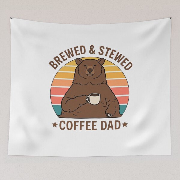 Item preview, Brewed & Stewed Coffee Dad designed and sold by LuloCreative.