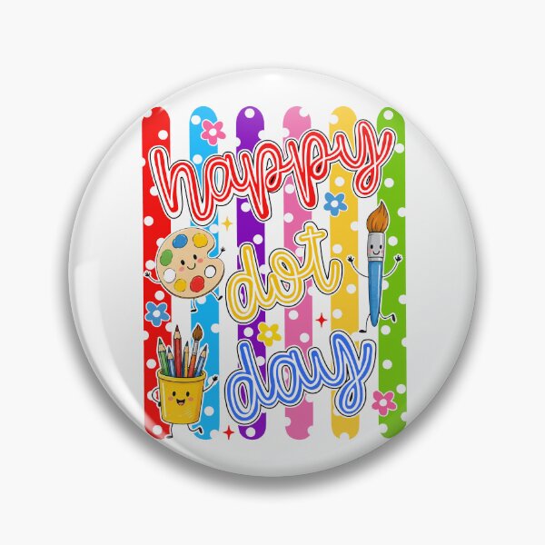Item preview,  Happy Dot Day School Supplies Teacher Art Stripes designed and sold by jackelmbradyt.