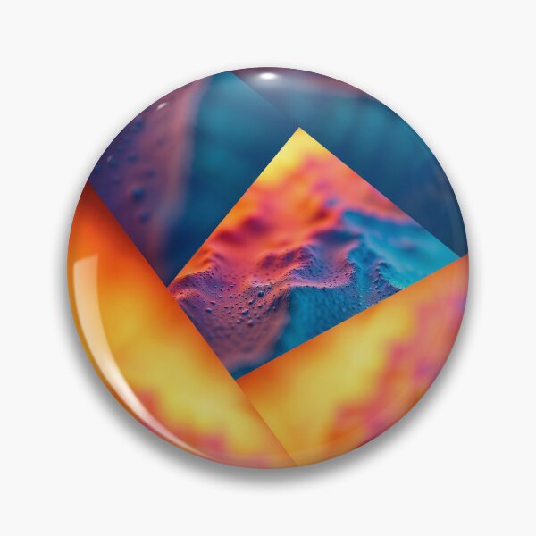 Item preview, Vibrant Geometric Abstract Landscape Modern Digital Art designed and sold by NikBrin Prevail .