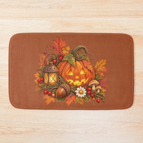 Item preview, Cottagecore Acorn & Pumpkin Watercolor Art – Cozy Halloween Woodland Print designed and sold by MagicMakerPh.