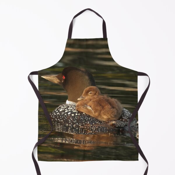 Item preview, Common Loon With Baby Chick Riding on Back designed and sold by locustgirl.