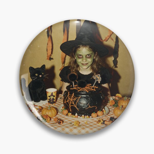 Item preview, Little Witch Halloween Party Vintage Photo designed and sold by The Mellonaire.