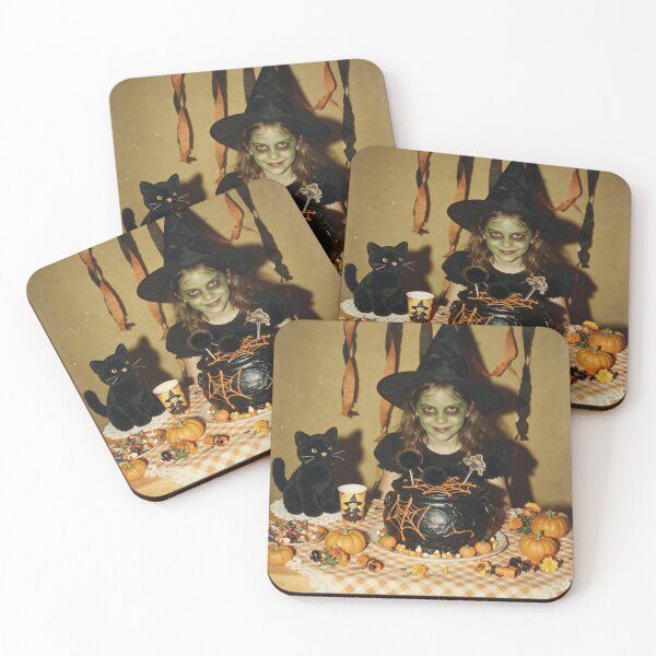 Item preview, Little Witch Halloween Party Vintage Photo designed and sold by The Mellonaire.