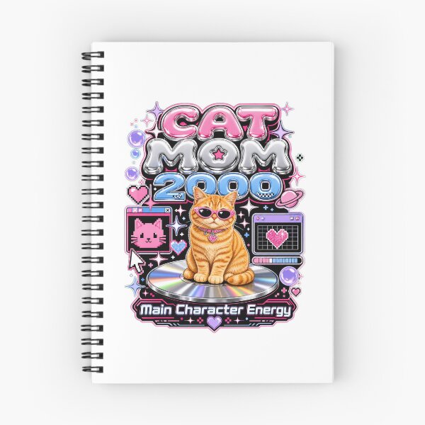 Item preview, Y2K Aesthetic Cat Mom 2000 Main Character designed and sold by Kaikab007.