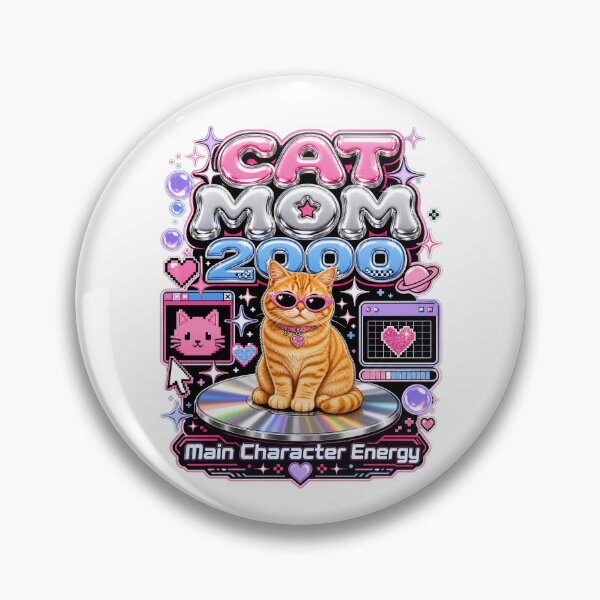 Item preview, Y2K Aesthetic Cat Mom 2000 Main Character designed and sold by Kaikab007.