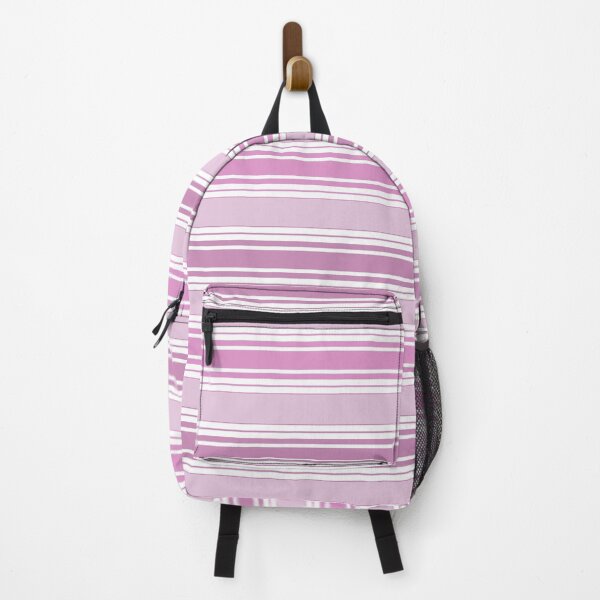 Item preview, Stripes pink color horizontal on white striped designed and sold by fuzzyfox.