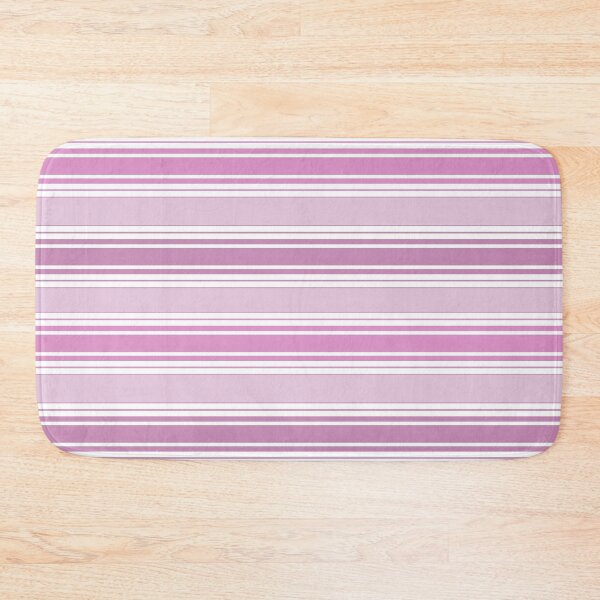 Item preview, Stripes pink color horizontal on white striped designed and sold by fuzzyfox.