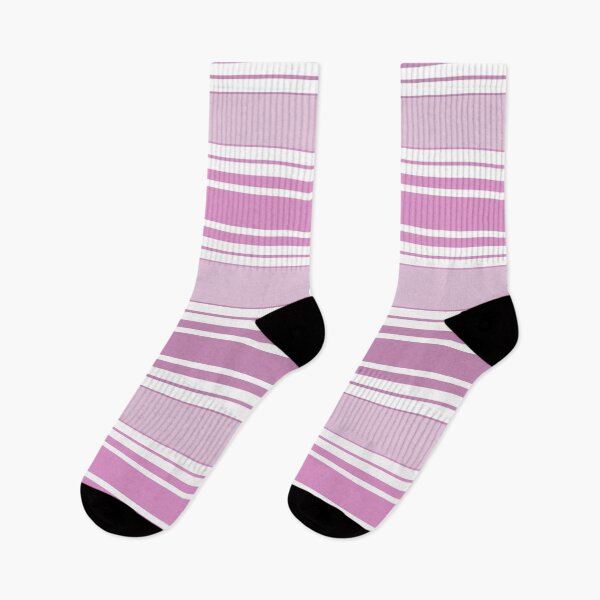 Item preview, Stripes pink color horizontal on white striped designed and sold by fuzzyfox.