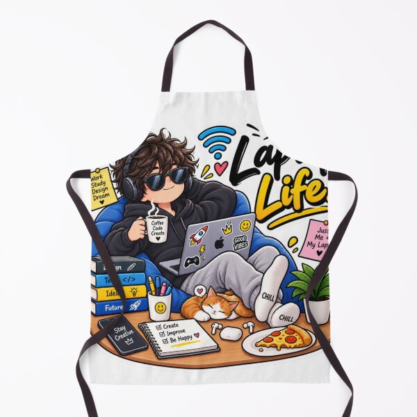 Item preview, Laptop Life Funny Gamer Sticker | Tech Lover, Work & Study Vibes designed and sold by Genzfirevibes.