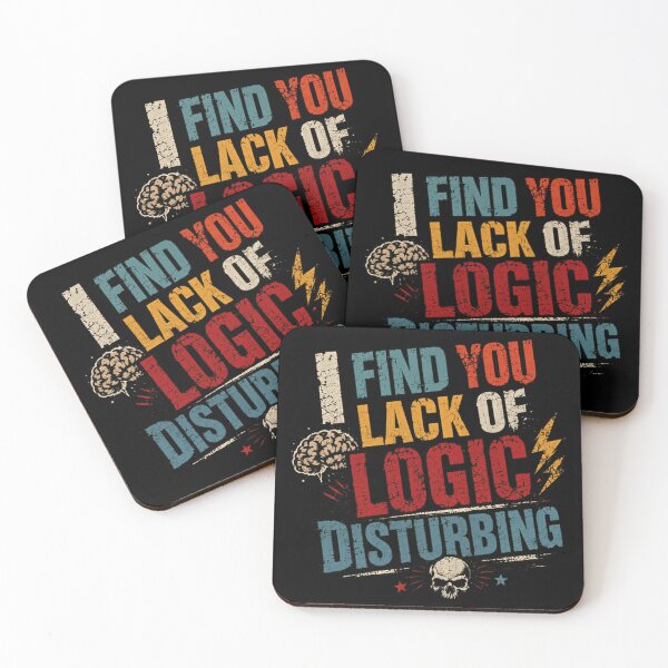 Item preview, I Find You Lack Of Logic Disturbing Spock Fan Science Fiction Logical Quote designed and sold by SkeletonsDanger.