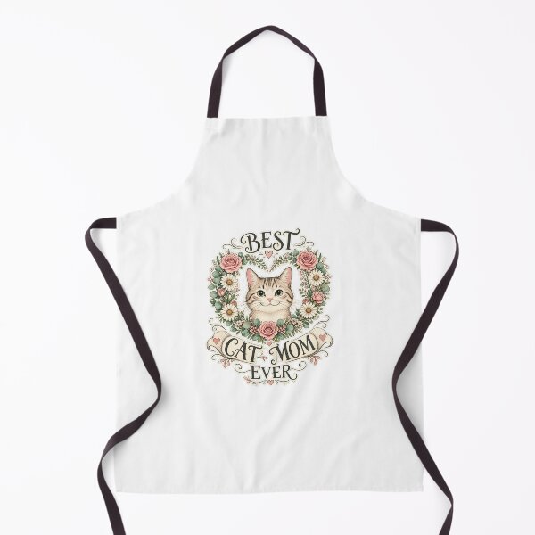 Item preview, Elegant Floral Heart Wreath Best Cat Mom Ever designed and sold by Kaikab007.