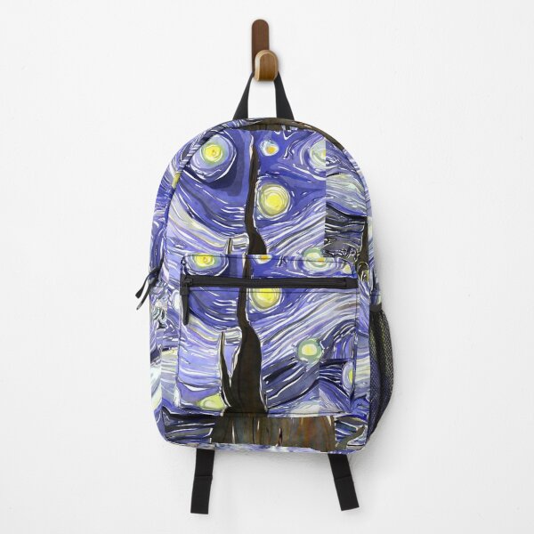 Item preview, Starry Night Inspired Swirl Sky And Tower Art Pattern designed and sold by NikBrin Prevail .