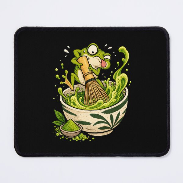 Item preview, Funny Frog Matcha Whisk Taker Cartoon designed and sold by CG Studio.