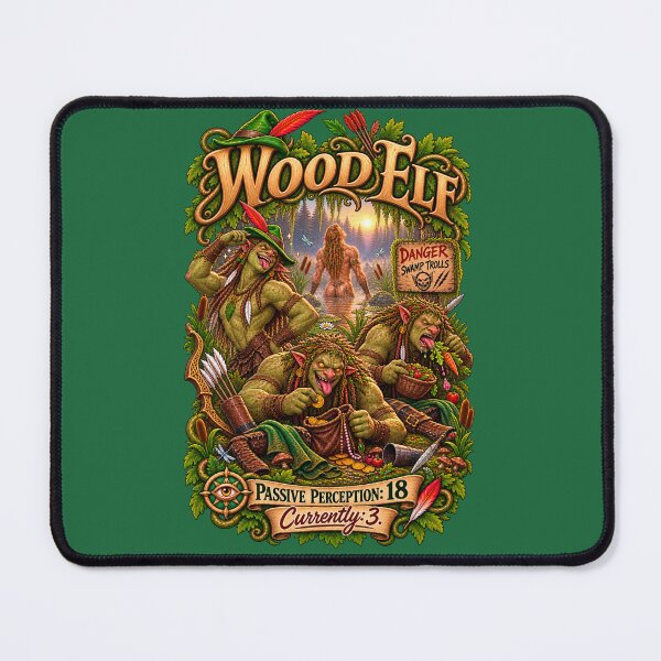 Item preview, Copy of Wood Elf — Passive Perception: 18 designed and sold by The Wayward Heroes Guild.