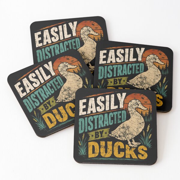 Item preview, Easily Distracted By Ducks Waterfowl Lover Bird Enthusiast designed and sold by SkeletonsDanger.