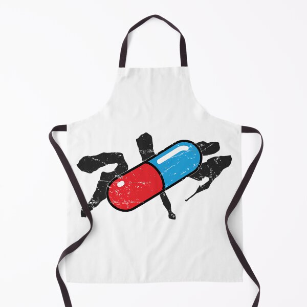 Item preview, Red And Blue Capsule Pill With Silhouette Figures designed and sold by WinGaylord.