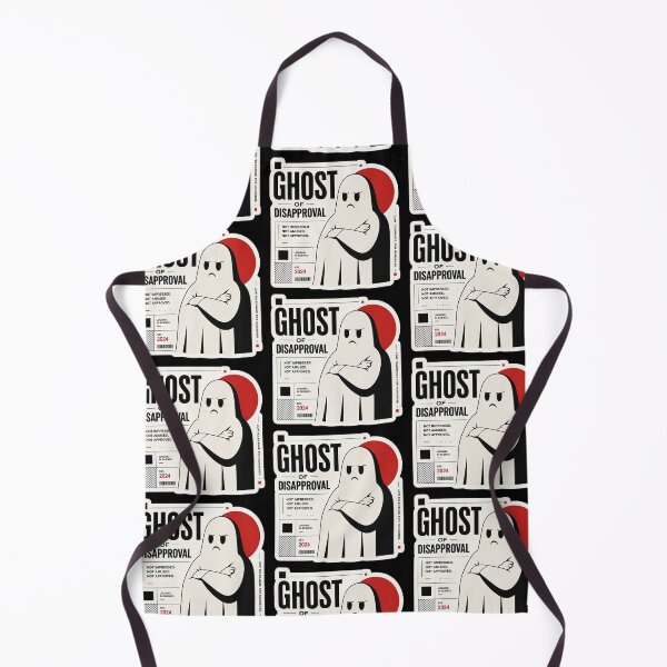 Item preview, Ghost of Disapproval – Retro Grumpy Ghost designed and sold by Abidel.