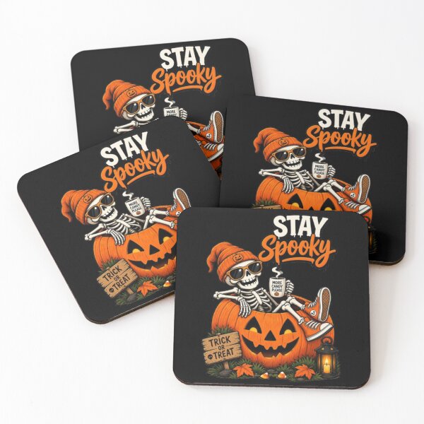 Item preview, Stay Spooky Skeleton Pumpkin Halloween Cute Spooky Design designed and sold by GRYFFWEAR.