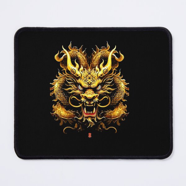 Item preview, Golden Chinese Dragon Head Traditional Mythology Design designed and sold by Ostericaimusa.