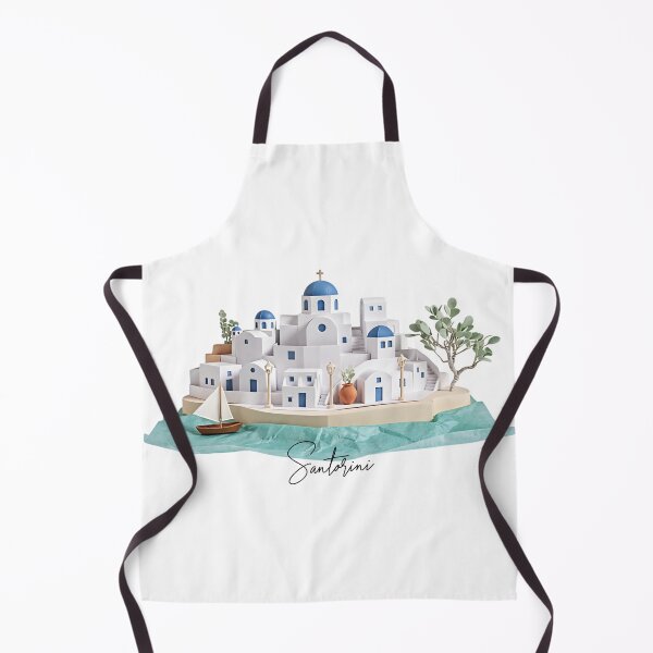 Item preview, Santorini Greece Aegean Island Coastal Village Art designed and sold by Bliss Find And Design.