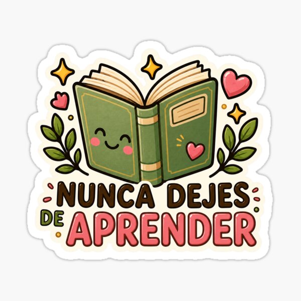 Item preview, Kawaii Book Never Stop Learning Cute Motivational Design designed and sold by Car23314.