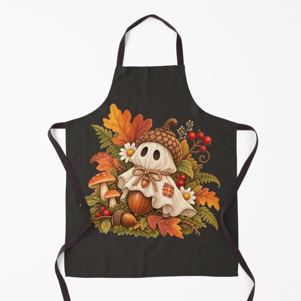 Item preview, Cottagecore Ghost Acorn Watercolor Art – Cozy Halloween Woodland Print designed and sold by MagicMakerPh.