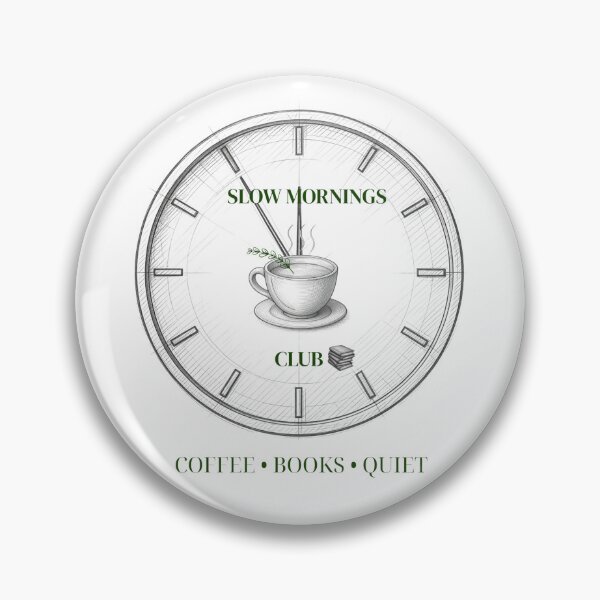 Item preview, Slow Mornings Coffee Reading Club designed and sold by Umbrella urban.