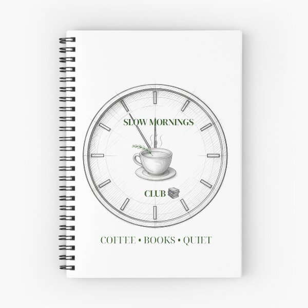 Item preview, Slow Mornings Coffee Reading Club designed and sold by Umbrella urban.