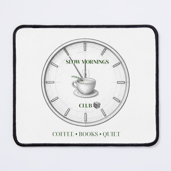Item preview, Slow Mornings Coffee Reading Club designed and sold by Umbrella urban.