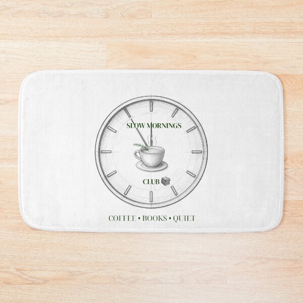 Item preview, Slow Mornings Coffee Reading Club designed and sold by Umbrella urban.