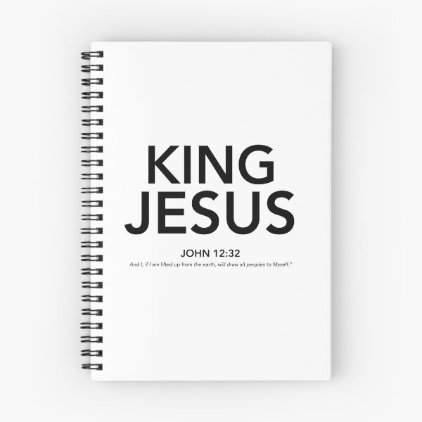 Item preview, English - King Jesus John 12:32 Black Text designed and sold by Believe-Jesus.