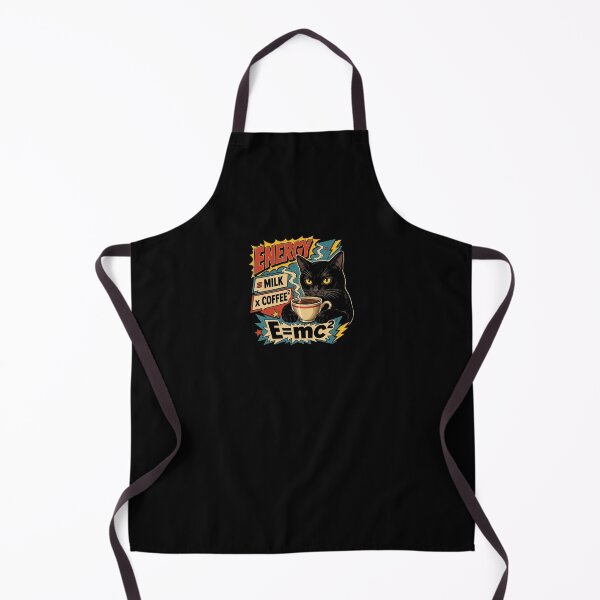 Item preview, Funny Black Cat Coffee Energy Formula Retro Comic designed and sold by Vermanartist.