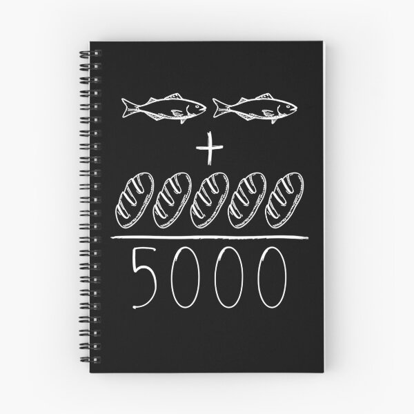 Item preview, 2 Fishes 5 Breads Jesus Feeds the 5000 Christian designed and sold by Hedoraxe.