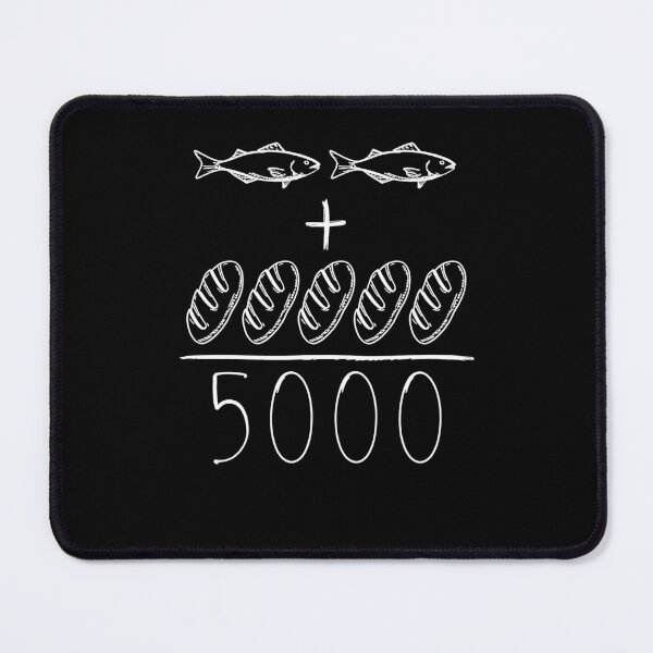 Item preview, 2 Fishes 5 Breads Jesus Feeds the 5000 Christian designed and sold by Hedoraxe.