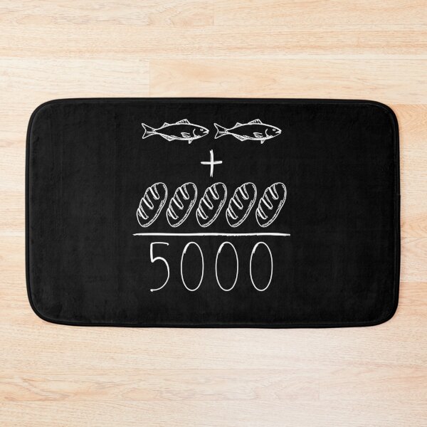 Item preview, 2 Fishes 5 Breads Jesus Feeds the 5000 Christian designed and sold by Hedoraxe.