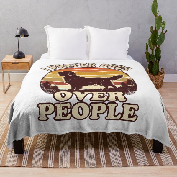 Item preview, I Prefer Dogs Over People Vintage Golden Retriever Retro designed and sold by AmberlightArt.
