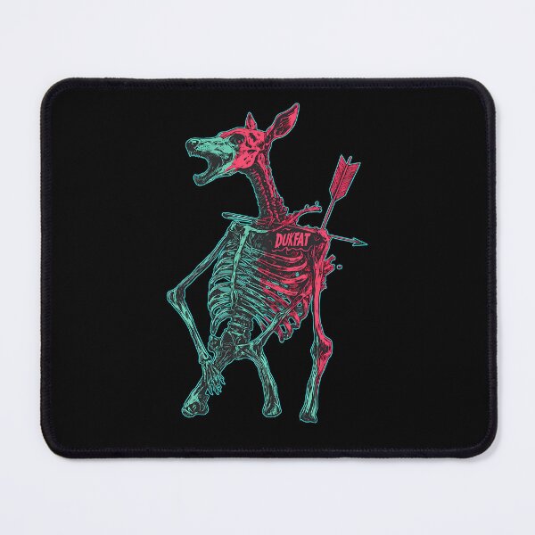 Item preview, Teal And Pink Skeletal Deer Pierced By An Arrow designed and sold by AlfonDouglas.
