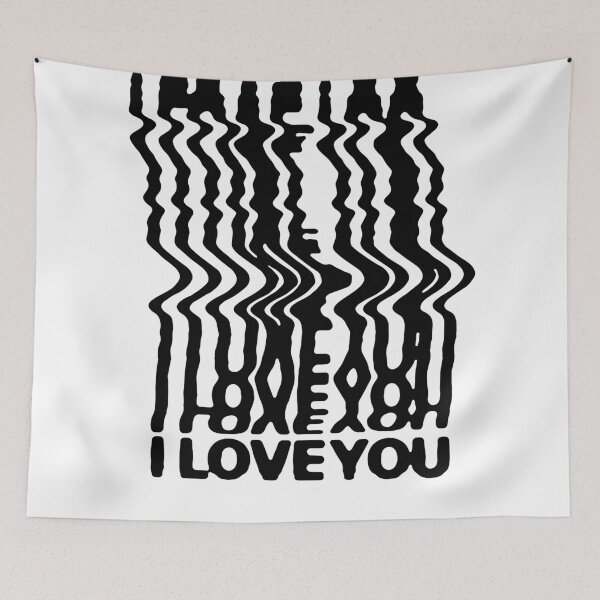 Item preview, I Love You Distorted Type designed and sold by rutmerdesign.