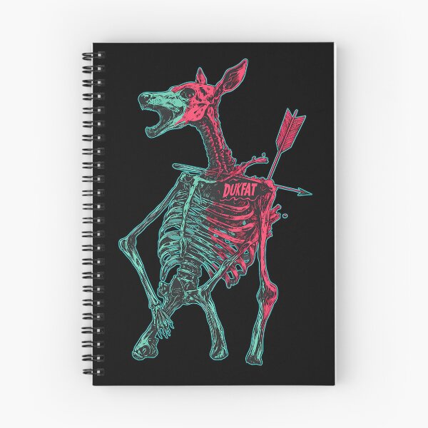 Item preview, Teal And Pink Skeletal Deer Pierced By An Arrow designed and sold by AlfonDouglas.