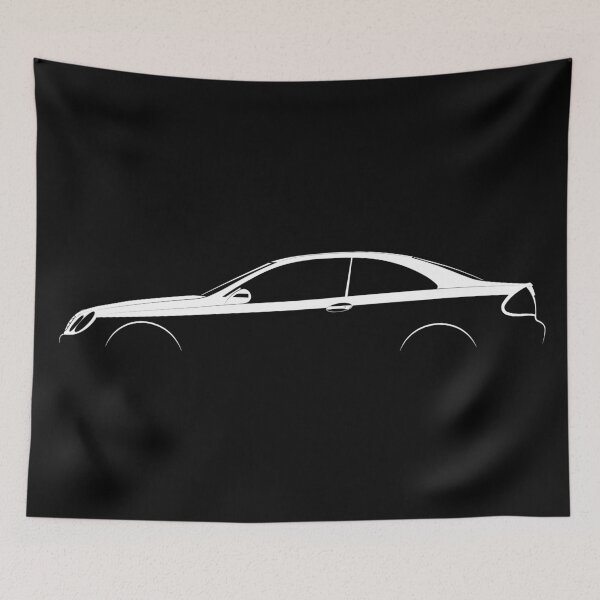 Item preview, CLK-Class (W209) (White) designed and sold by Car Silhouettes.