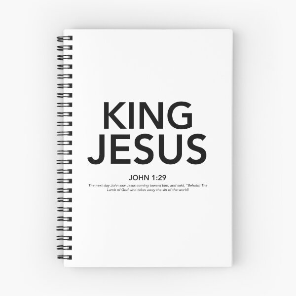 Item preview, English - King Jesus John 1:29 Black Text designed and sold by Believe-Jesus.