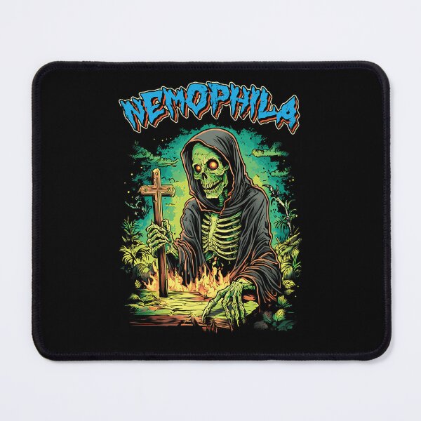 Item preview, Hooded Grim Reaper Holding Wooden Cross Surrounded By Flames designed and sold by AlfonDouglas.