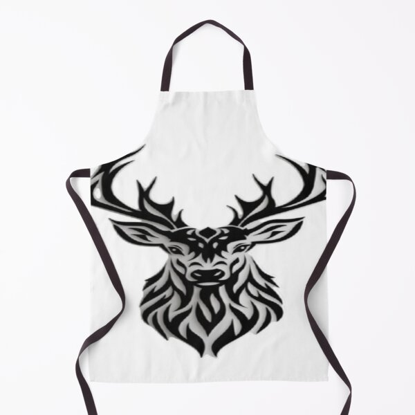 Item preview, Tribal Stag Deer Head Tattoo Style Design designed and sold by BaddieNz.