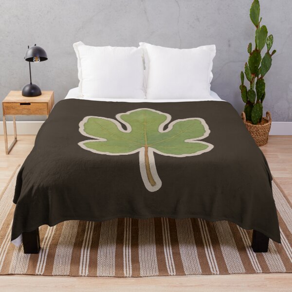 Item preview, Watercolor Botanical Leaves Nature Inspired Collection: Afghan Fig designed and sold by PinUpPizzazz.