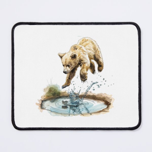Item preview, Bear Cub | Cute Woodland Animal Watercolor Art designed and sold by Mandayartstudio.