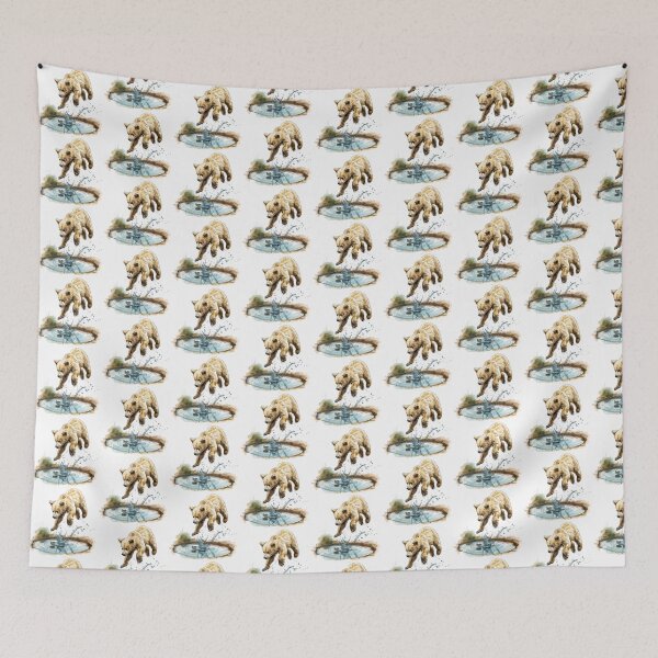 Item preview, Bear Cub | Cute Woodland Animal Watercolor Art designed and sold by Mandayartstudio.